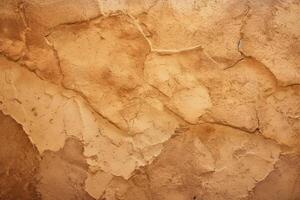 Rock abstract warm beige wall background. photo