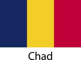 National flag icon chad vector