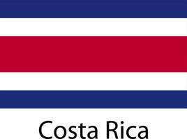 icono de la bandera nacional de costa rica vector