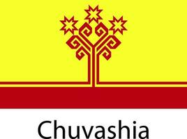 national flag icon Chuvashia vector