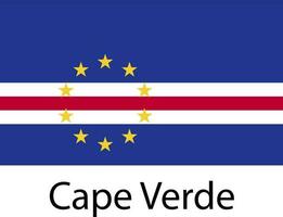 national flag icon cape verde vector