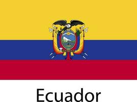 icono de la bandera nacional ecuador vector