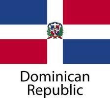 icono de la bandera nacional república dominicana vector