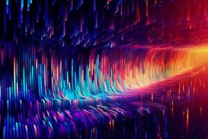 abstract Stripes neon color Background. photo