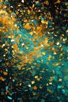 Teeny tiny tulle sparkles glam white and turquoise hd wallpaper, in the style of red and yellow, vibrant academia, poured, dark gold and teal, psychedelic. photo