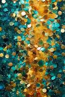 Teeny tiny tulle sparkles glam white and turquoise hd wallpaper, in the style of red and yellow, vibrant academia, poured, dark gold and teal, psychedelic. photo