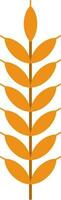 Isolated Wheat Icon In Flat Style. vector