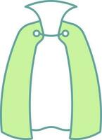 Vector Illustration of Cape or Cloak Icon in Flat Style.