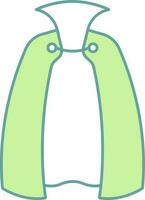 Vector Illustration of Cape or Cloak Icon in Flat Style.