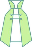 Illustration of Cape or Cloak Icon in Flat Style. vector