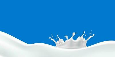 Abstract background with realistic ripple milk, Vector illustration and design.