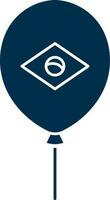 Vector Brazil Balloon Icon in Flat Style.
