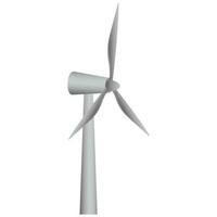 Isolated Windmill Element In Gray Color. vector