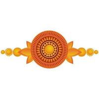 Beautiful Rakhi Element On White Background. vector