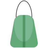 Carry Bag Element In Green Color. vector