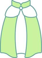 Illustration of Fancy Cape or Cloak Icon in Flat Style. vector