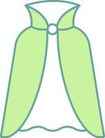 Illustration of Fancy Cape or Cloak Icon in Flat Style. vector