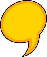 Flat Style Speech Bubble Icon. vector