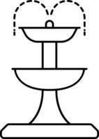 negro carrera fuente icono en plano estilo. vector