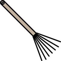 Isolated Broom Icon In Grey And Black Color. vector