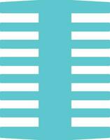 Isolated Lice Comb Icon in Line Art. vector