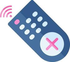 Android Remote Icon In Blue And Pink Color. vector