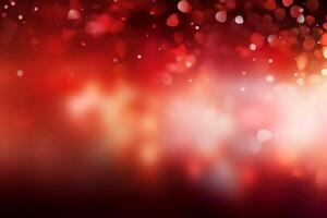 A blurred white light, red light abstract background with bokeh glow, Illustration. photo