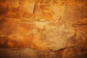 Rock abstract warm dark brown wall background. photo