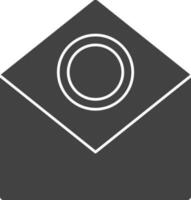 Money Envelope Icon Or Symbol In Gray And White Color. vector