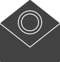 Money Envelope Icon Or Symbol In Gray And White Color. vector