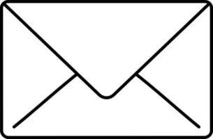 Isolated Envelope Icon Or Symbol In Linear Style. vector