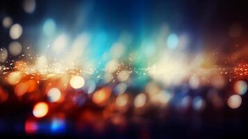 A blurred independense day, divine sky abstract background with bokeh glow, Illustration, photo