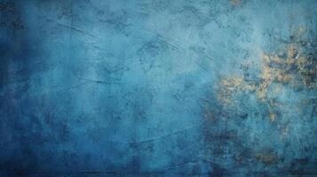abstract grunge texture blue navy dark stucco wall background. photo