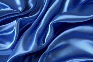 Blue silk background stock photo. photo