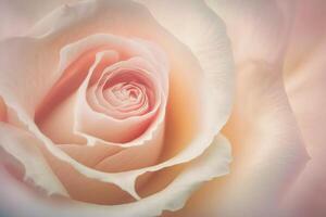 Sweet color roses in soft style for background. Neural network photo