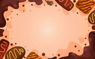 World Chocolate Day Background vector
