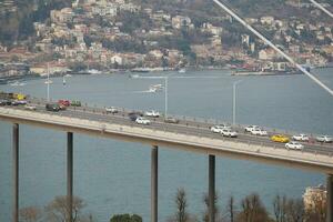 Bosphorus bridge in Istanbul, Turkey photo