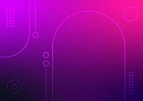 Digital technology line art presentation cover modern purple background vector