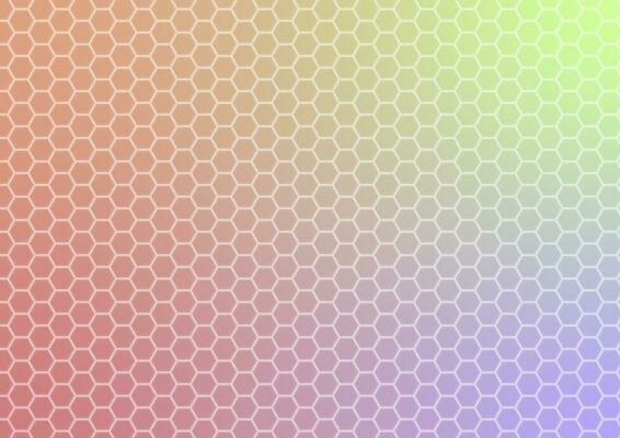 Abstract gradient hexagon pattern geometric cover presentation background