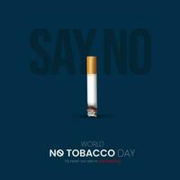 World No Tobacco Day. The Concept Of Quit Smoking Awareness vector