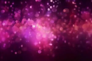 A blurred purple light, pink light abstract background with bokeh glow, Illustration. photo