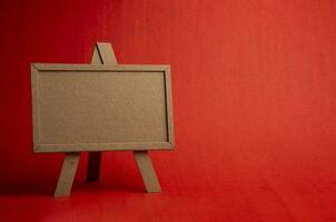 Blank Blackboard for Learning and Creativity. close-up view of a blackboard in a classroom setting photo