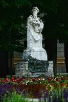 Monument to Francesco Nullo in Bergamo Italy photo