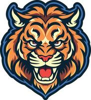 Roaring Tiger Macot Illustration vector