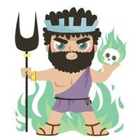 Greek God and Goddess flashcard collection. Ancient Greece mythology. Greek deity theme elements. Vector file.