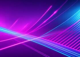 abstract futuristic background with pink blue glowing neon moving high speed wave lines and bokeh lights Data transfer concept, photo