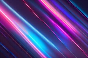 abstract futuristic background with pink blue glowing neon moving high speed wave lines and bokeh lights Data transfer concept, photo