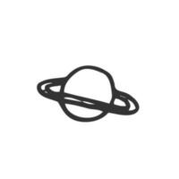 Line icon of planet. Space image. Vector illustration