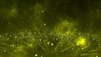 partículas resumen antecedentes con brillante estrellas polvo bokeh Brillantina premios polvo. futurista reluciente mosca movimiento parpadeando lazo en espacio video