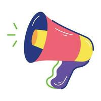 Trendy Megaphone Concepts vector